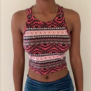 Tribal crop top